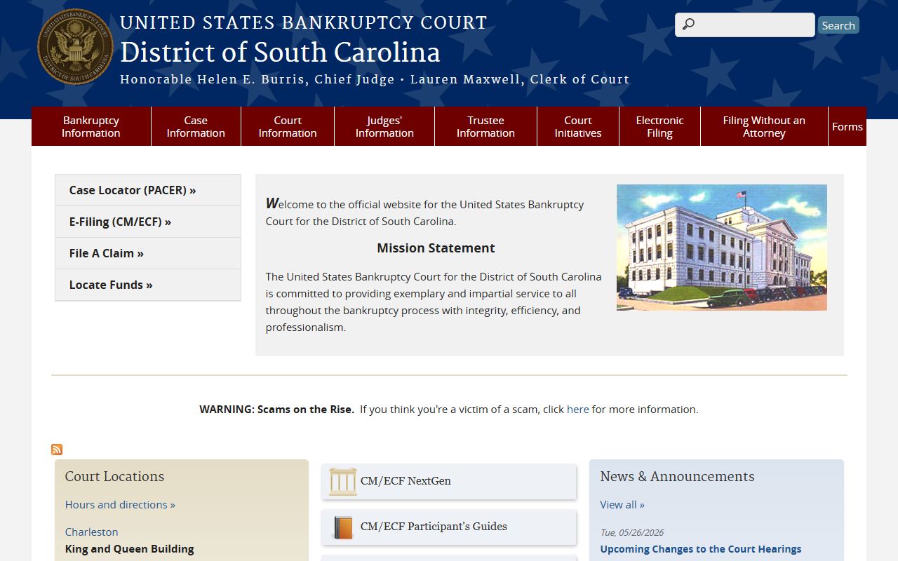 Union County Circuit Court records federal bankruptcy court distinction
