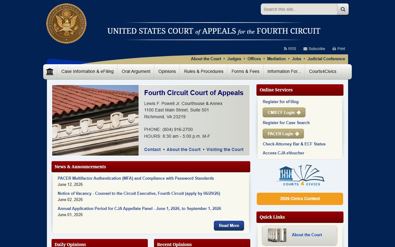 Union County Circuit Court records Fourth Circuit appeals distinction