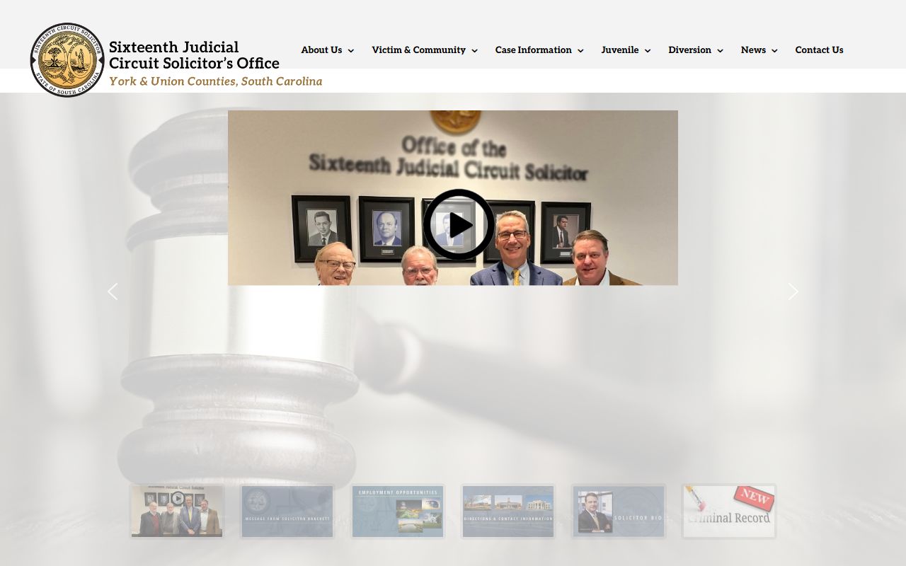 Sixteenth Judicial Circuit Solicitor homepage