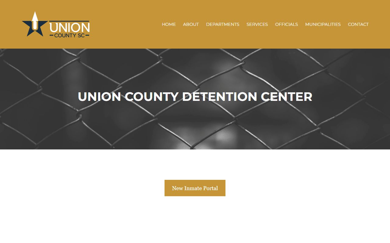 Union County inmate records Detention Center page